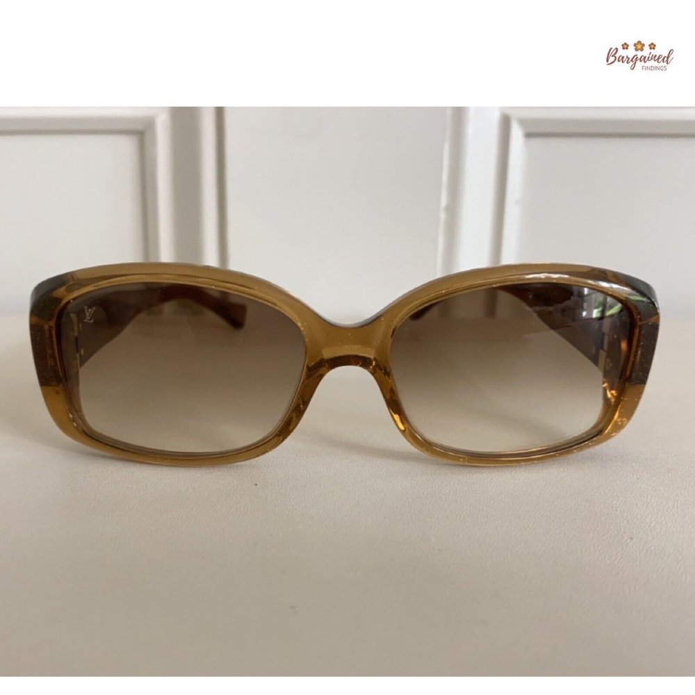 Authentic LOUIS VUITTON Gold Speckling Acetate Frame Soupcon Sunglasses - Z0003W - Picture 12 of 12